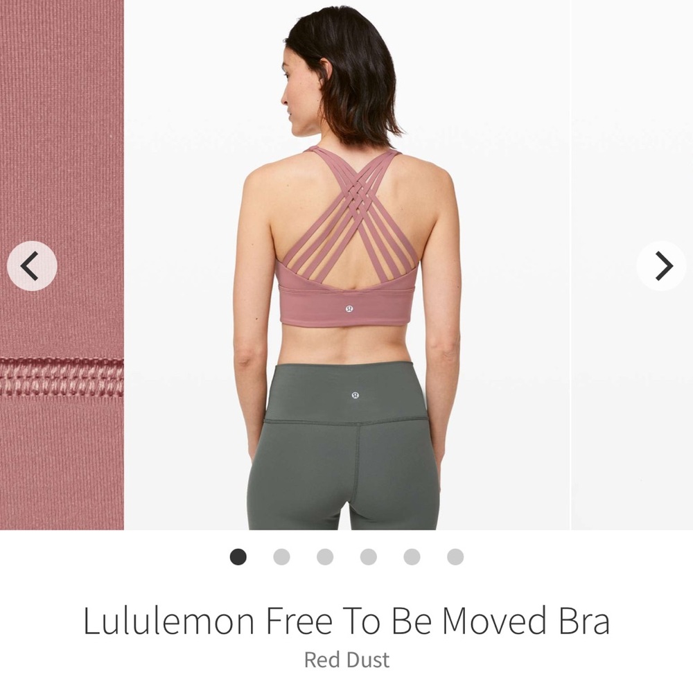 lululemon // Free To Be Moved Bra - Red Dust